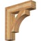 Ekena Millwork Westlake Block Rough Sawn Bracket, Western Red Cedar, 6"W x 28"D x 28"H BKT06X28X28WTL05RWR - alternate 1